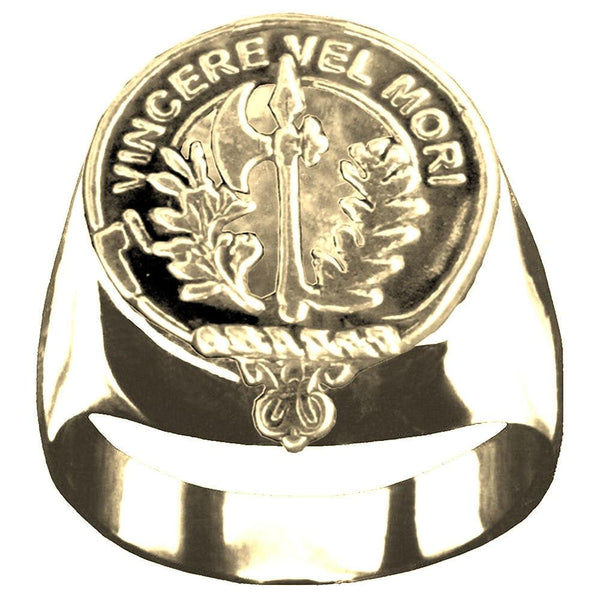 MacLaine Lochbuie  Scottish Clan Crest Ring GC100  ~  Sterling Silver and Karat Gold