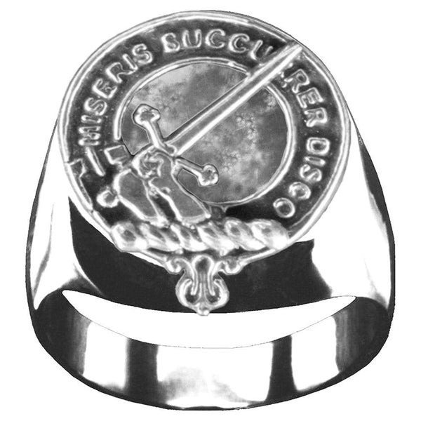 MacMillan Scottish Clan Crest Ring GC100  ~  Sterling Silver and Karat Gold