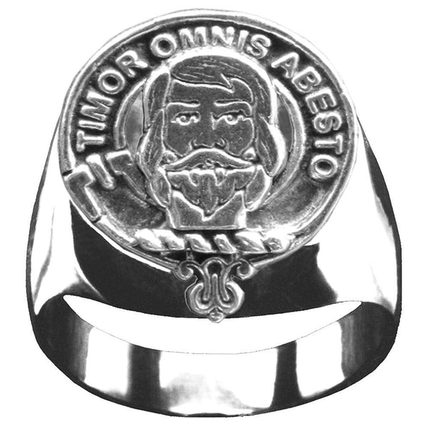 MacNab Scottish Clan Crest Ring GC100  ~  Sterling Silver and Karat Gold