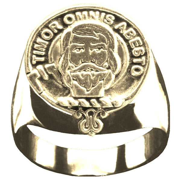 MacNab Scottish Clan Crest Ring GC100  ~  Sterling Silver and Karat Gold