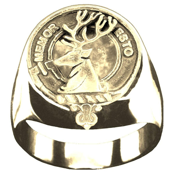 MacPhail Scottish Clan Crest Ring GC100  ~  Sterling Silver and Karat Gold