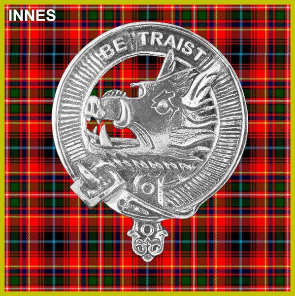 Innes Crest Badge Beer Mug, Scottish Glass Tankard