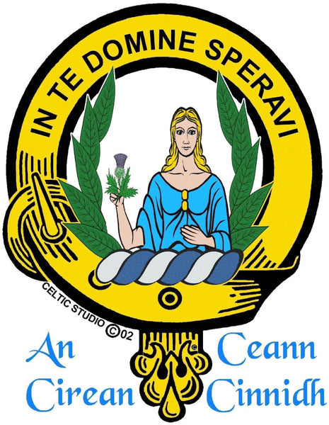 Lyon Clan Crest Badge Glass Beer Mug