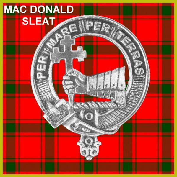 MacDonald (Sleat) Clan Crest Badge Glass Beer Mug