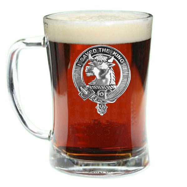 Turnbull Clan Crest Badge Glass Beer Mug