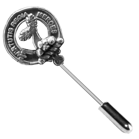 Skene Clan Crest Stick or Cravat pin, Sterling Silver