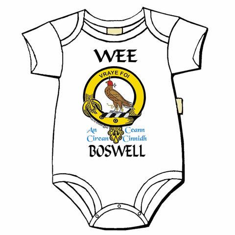 Boswell Scottish Clan Crest Baby Jumper