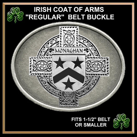 Monaghan Irish Coat of Arms Regular Buckle