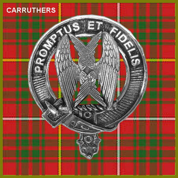Carruthers Clan Crest Interlace Kilt Belt Buckle