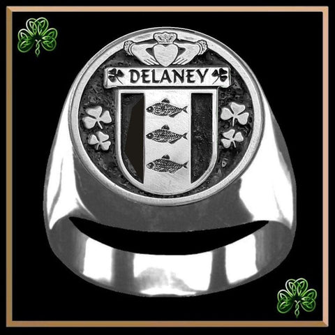 Delaney Irish Coat of Arms Gents Ring IC100