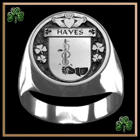 Hayes Irish Coat of Arms Gents Ring IC100