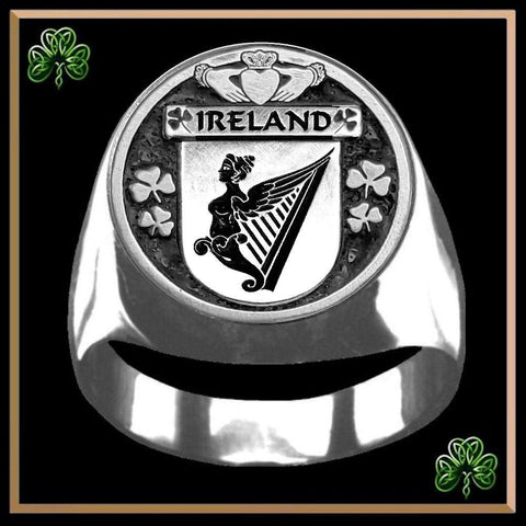 Ireland Irish Coat of Arms Gents Ring IC100