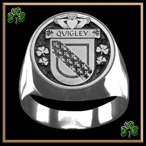 Quigley Irish Coat of Arms Gents Ring IC100