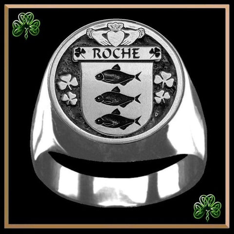 Roche Irish Coat of Arms Gents Ring IC100