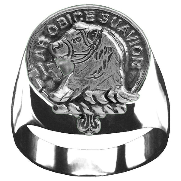 Galbraith  Scottish Clan Crest Ring GC100  ~  Sterling Silver and Karat Gold
