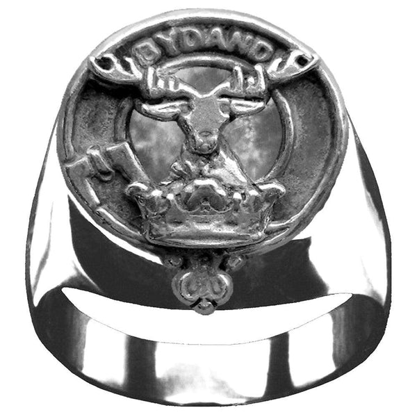Gordon Scottish Clan Crest Ring GC100  ~  Sterling Silver and Karat Gold