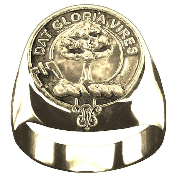 Hog Scottish Clan Crest Ring GC100  ~  Sterling Silver and Karat Gold