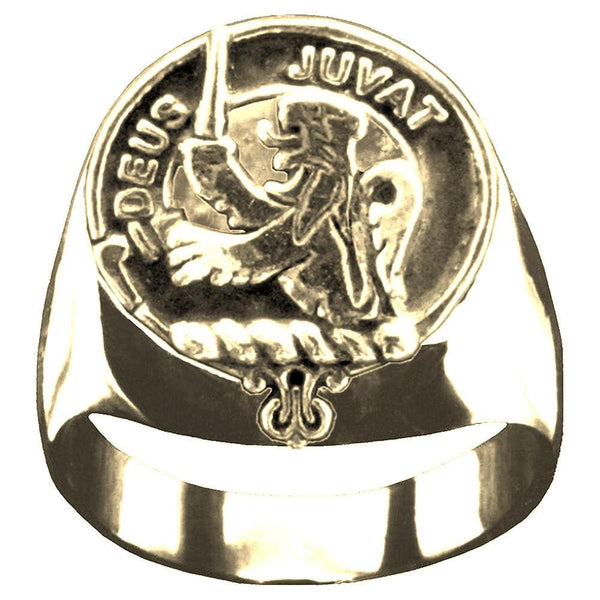 MacDuff Scottish Clan Crest Ring GC100  ~  Sterling Silver and Karat Gold
