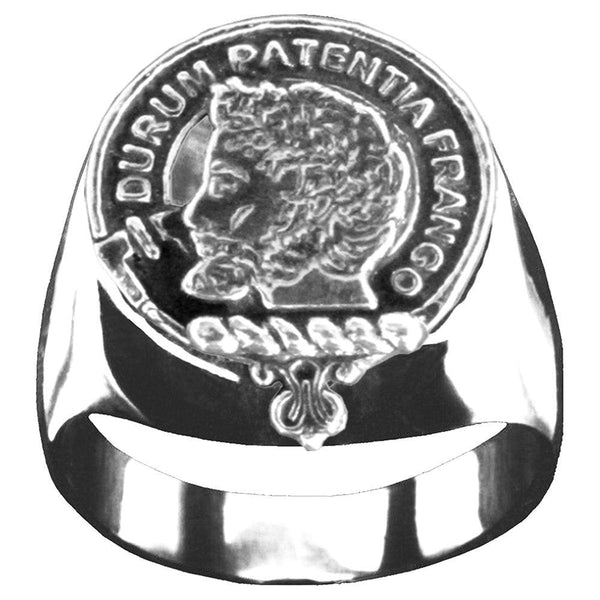 Muir Scottish Clan Crest Ring GC100  ~  Sterling Silver and Karat Gold