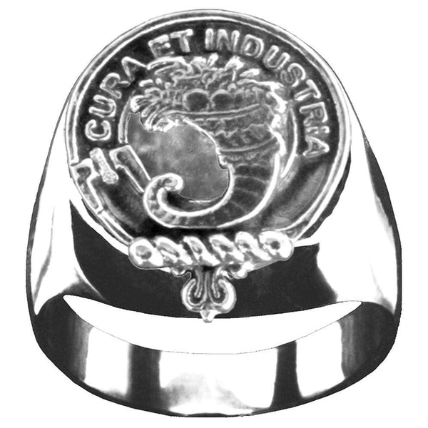 Walker Scottish Clan Crest Ring GC100  ~  Sterling Silver and Karat Gold