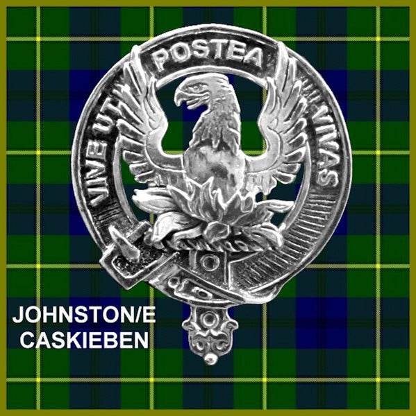 Johnston (Caskieben) Clan Crest Badge Glass Beer Mug