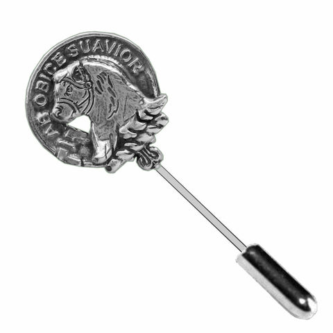 Galbraith Clan Crest Stick or Cravat pin, Sterling Silver