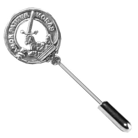 Lumsden Clan Crest Stick or Cravat pin, Sterling Silver