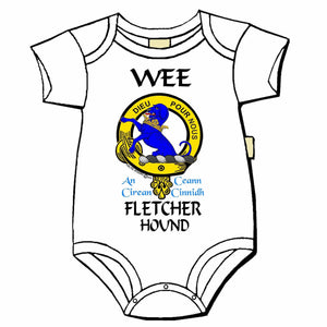 Fletcher (Hound) Scottish Clan Crest Baby Jumper