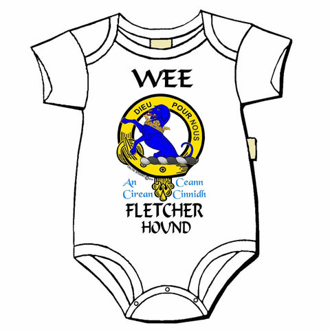Fletcher (Hound) Scottish Clan Crest Baby Jumper