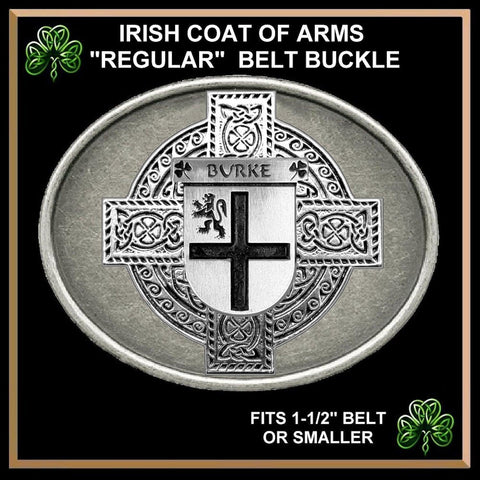 Burke Irish Coat of Arms Regular Buckle