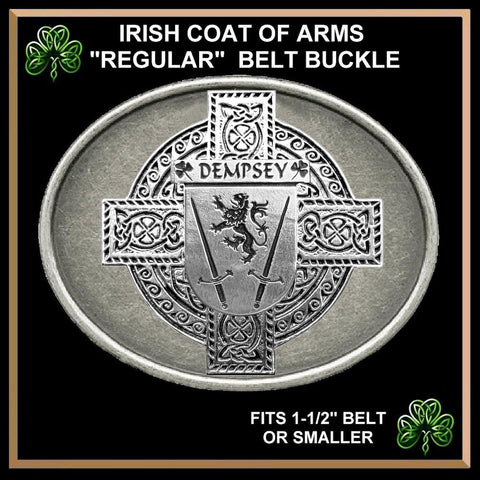 Dempsey Irish Coat of Arms Regular Buckle
