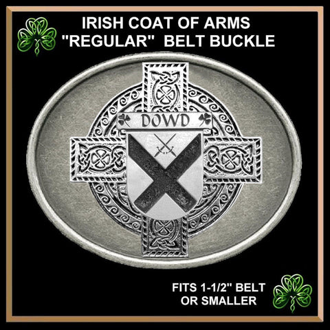 Dowd Irish Coat of Arms Regular Buckle