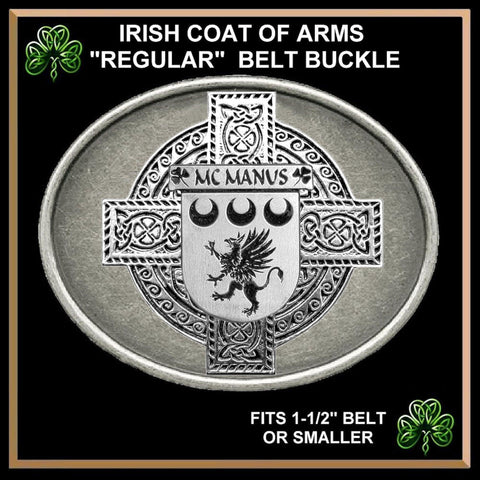 McManus Irish Coat of Arms Regular Buckle
