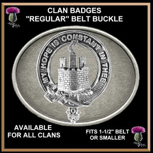 MacDonald Clanranald Clan Crest Regular Buckle