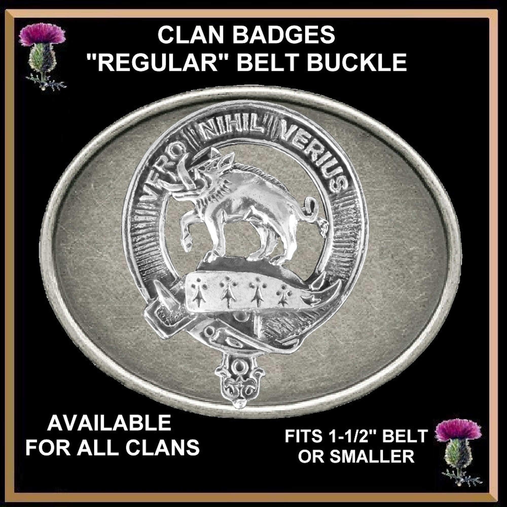 Weir Clan Crest Regular Buckle