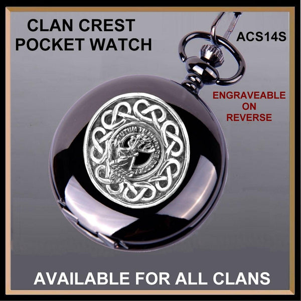 Crawford Scottish Clan Crest Pocket Watch