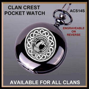 MacQuarrie Scottish Clan Crest Pocket Watch