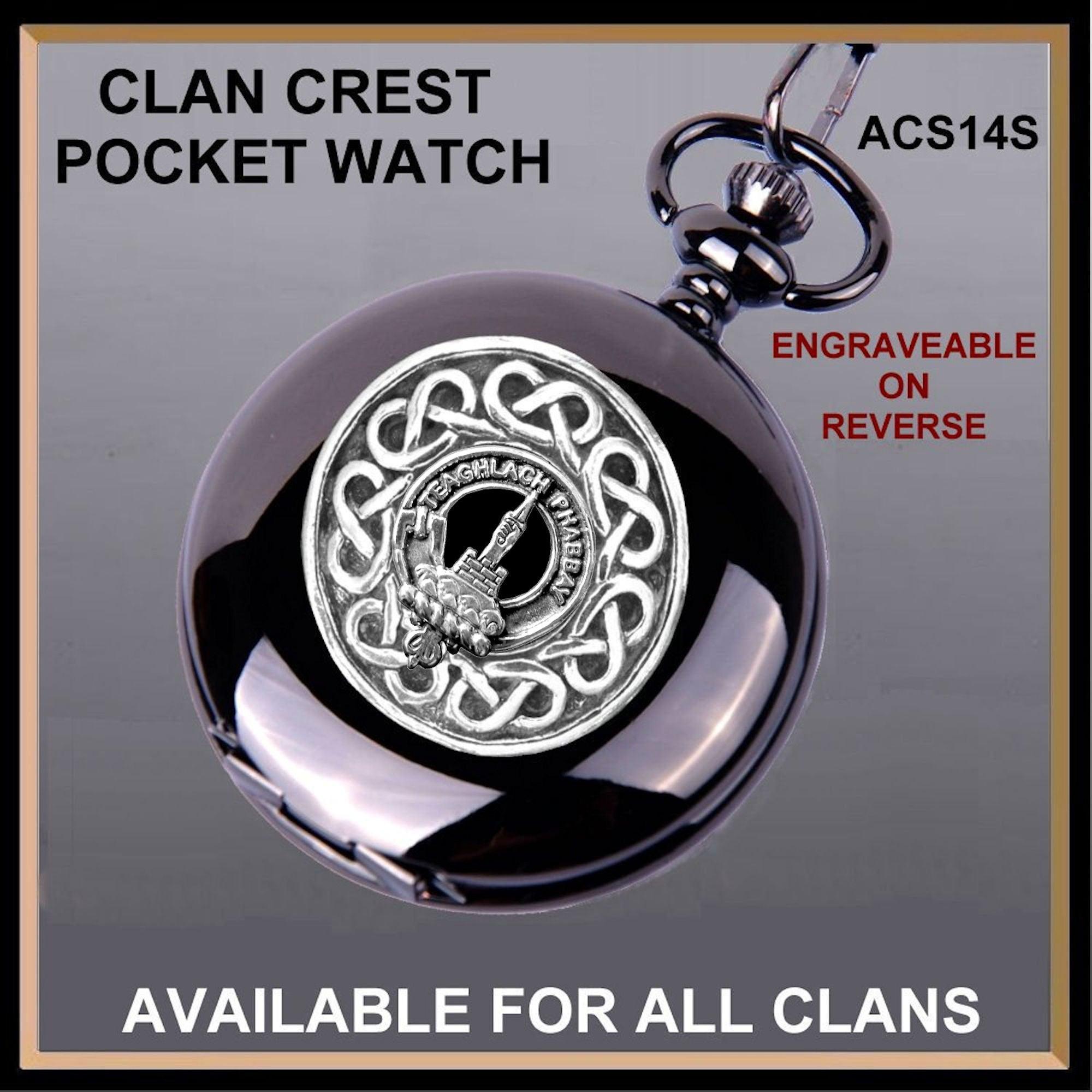 Morrison Scottish Clan Crest Pocket Watch