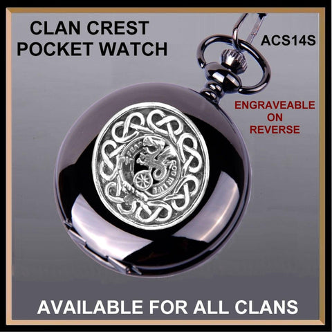Somerville Scottish Clan Crest Pocket Watch