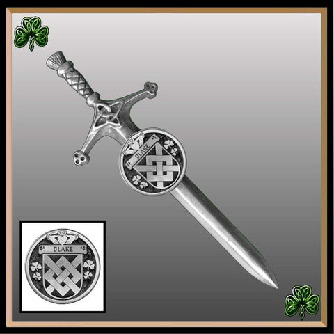 Blake  Irish Coat of Arms Disk Kilt Pin