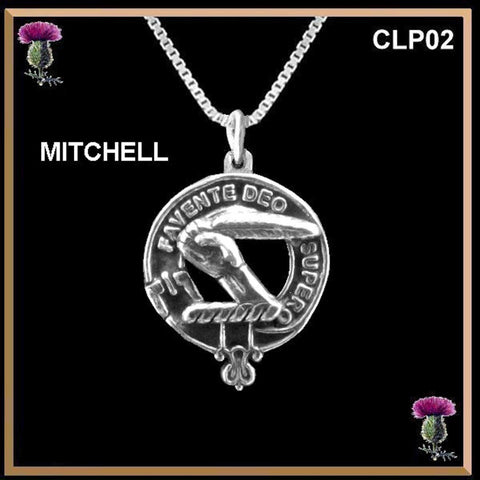 Mitchell Clan Crest Scottish Pendant CLP02