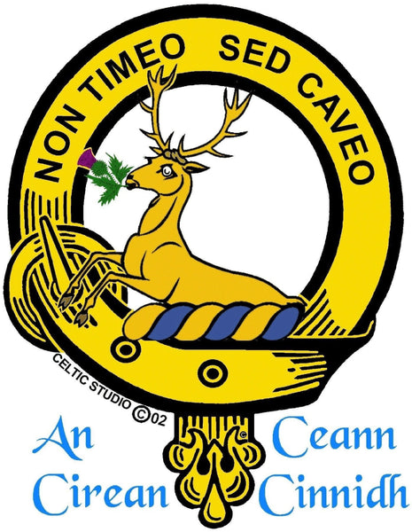 Strachan Clan Crest Celtic Cross Pendant Scottish ~ CLP04