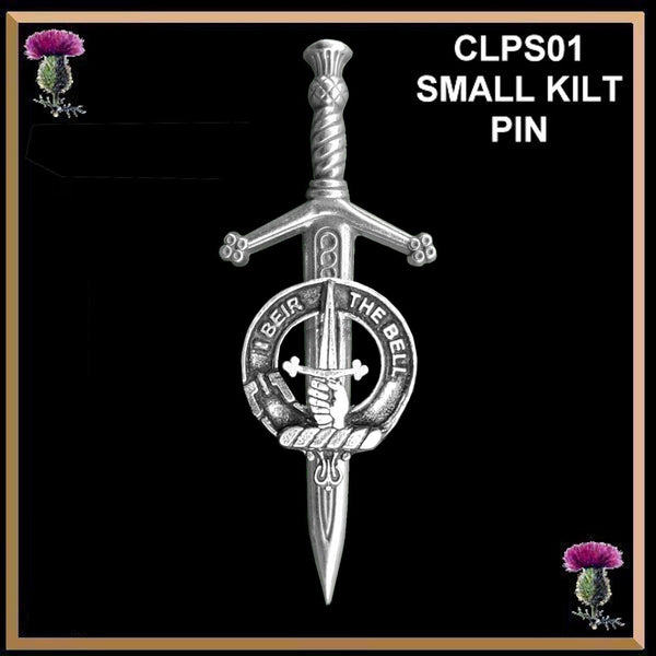 Bell Scottish Small Clan Kilt Pin ~ CKP01