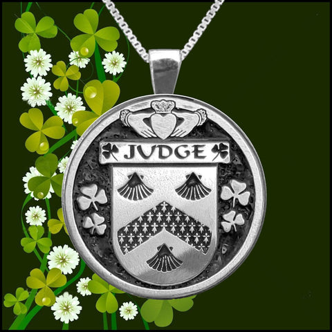 Judge Irish Coat of Arms Disk Pendant, Irish