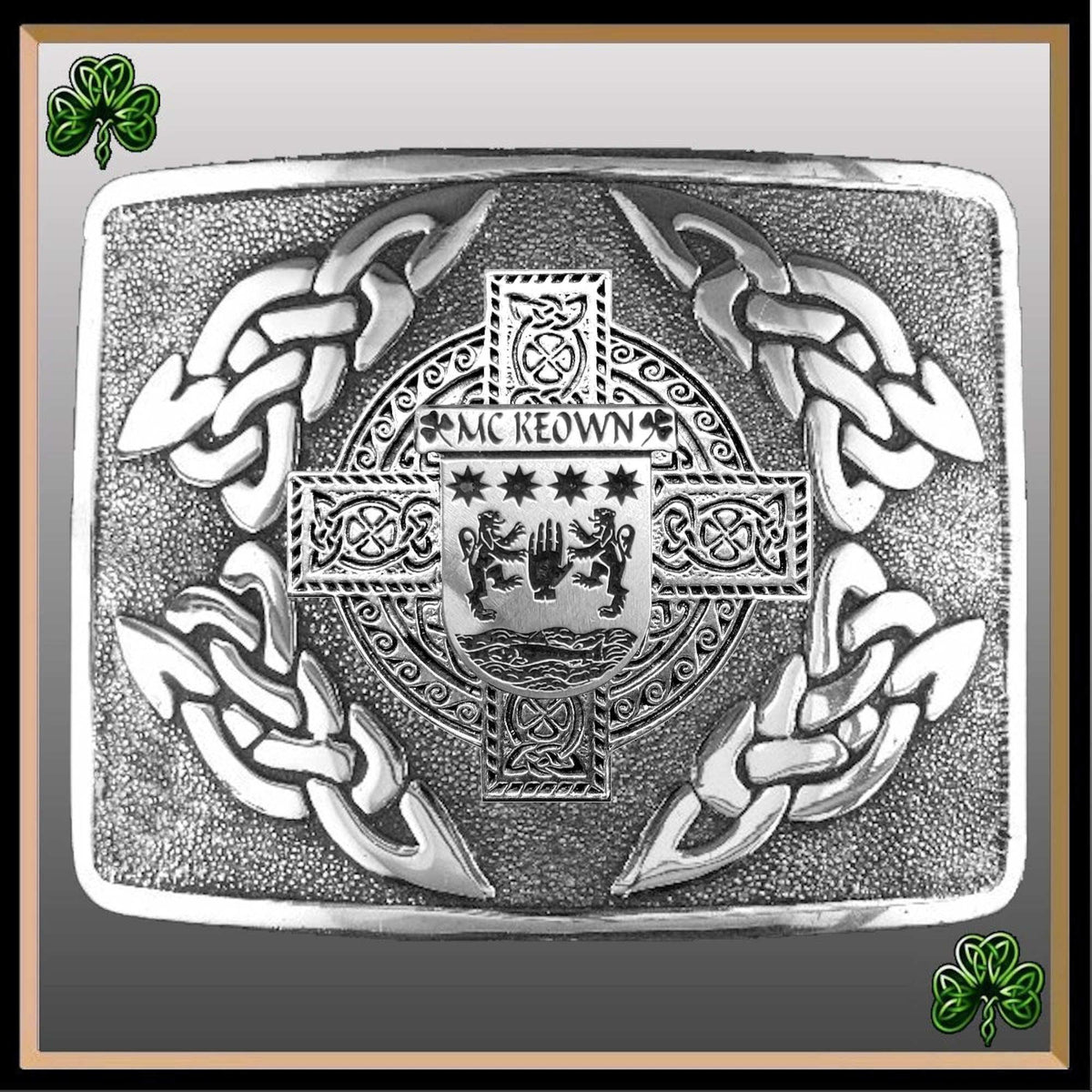 Plunkett Irish Coat of outlets Arms Interlace Kilt Buckle