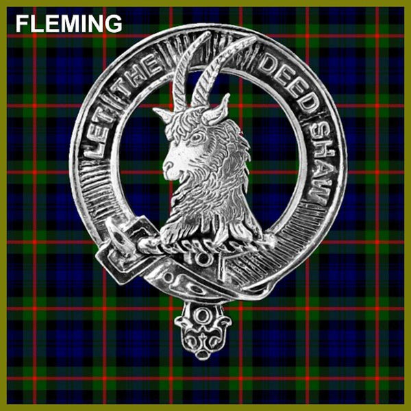 Fleming Clan Crest Regular Buckle ~ All Clans
