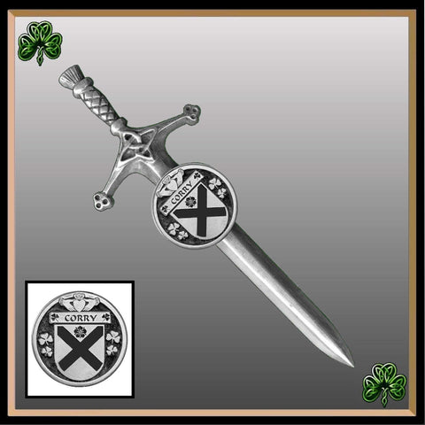 Corry Irish Coat of Arms Disk Kilt Pin
