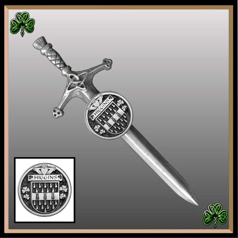 Higgins Irish Coat of Arms Disk Kilt Pin