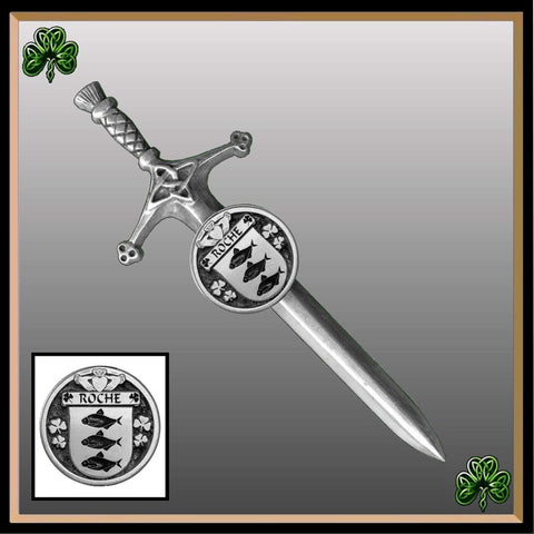 Roche Irish Coat of Arms Disk Kilt Pin