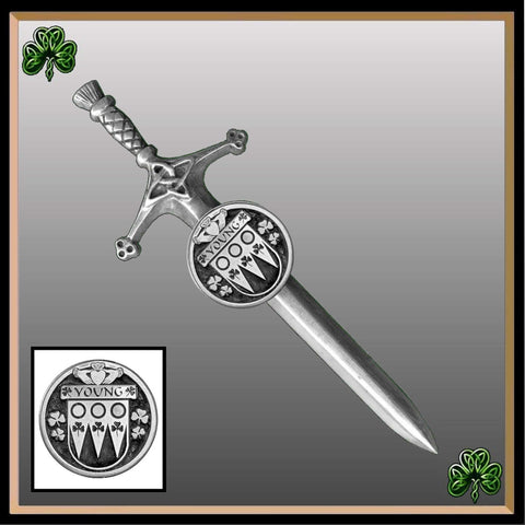 Young Irish Coat of Arms Disk Kilt Pin